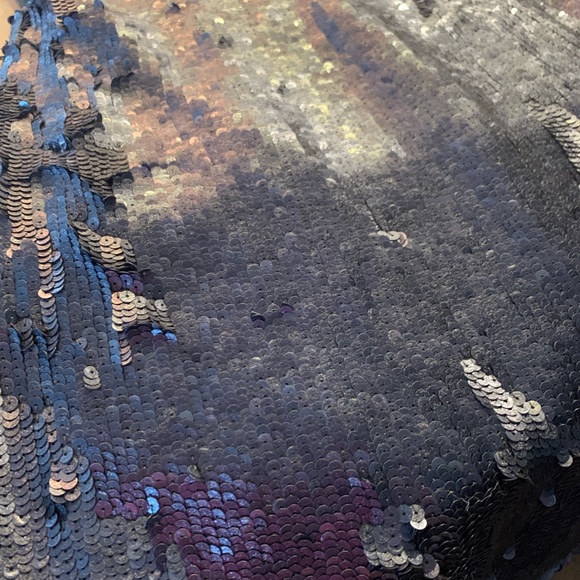 Badgley Mischka Blue Sequin Mini Dress - Picture 4 of 8